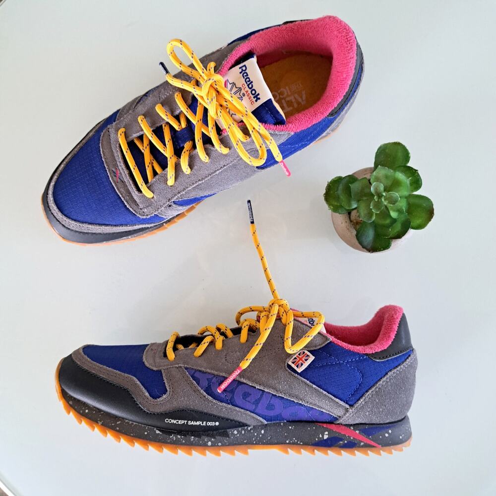 REEBOK Women's 6.6 CL Ripple MU Sneakers Concept Sample 03 Gray Multi